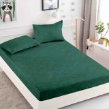 Cumpara ieftin Cearsaf de pat cu elastic si 2 fete de perna Rene 90x200 cm (Finet)