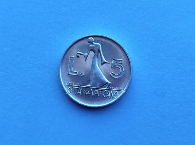 5 Lire 1978 Vatican-UNC-RAR foto