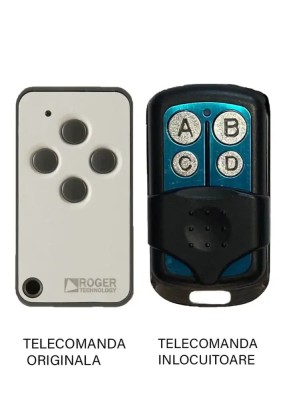 Telecomanda poarta garaj de 2 si 4 canale cod fix 433.92MHz Roger E80 compatibila cu originalul (845) foto