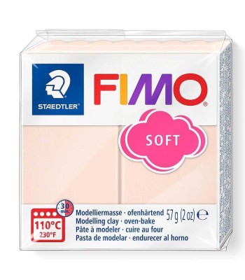 Pastă polimerică FIMO Soft 57g Roz cochilie de scoică foto