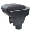 Cotiera Dacia Duster 1 (2010-2017) AVR 7H, Negru, Piele Ecologica, USB, Spatiu Depozitare, Suport Pahar, Plug&amp;Play
