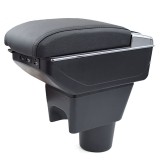Cumpara ieftin Cotiera Dacia Duster 1 (2010-2017) AVR 7H, Negru, Piele Ecologica, 7 USB, Spatiu Depozitare, Suport Pahar, Scrumiera