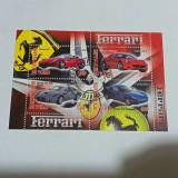 Bloc de 4 timbre &bdquo;Ferrari&rdquo; emis de Republica Ciad &icirc;n anul 2012