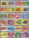 Timbre cu pești tropicali din Suriname