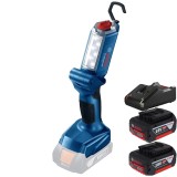 Bosch GLI 18V-300 + 1600A019S0 - Lampa + Set 2 acumulatori si incarcator Li-Ion 18 V 4 Ah