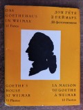 CC5 36 - Pliant / Set ilustrate / Carti postale - Casa lui Goethe din Weimar, Necirculata, Fotografie, Europa, SAFE