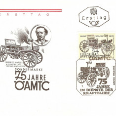 MOTOR PE BENZINA IN 4 TIMPI 75 ANI ANIVERSARE AUSTRIA FDC 1971