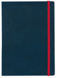 Notes cu elastic A5 navy, Precision