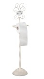 Cumpara ieftin Suport hartie igienica, pardoseala, fier alb 20 x 18 x 85 cm