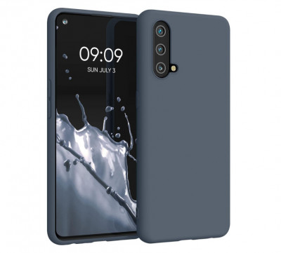 Husa din silicon kwmobile pentru OnePlus Nord CE 5G, gri - SECOND foto