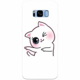 Husa silicon pentru Samsung S8 Plus, Cute Kitty