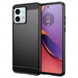 Husa silicon Motorola Moto G84 Carbon Negru Techsuit