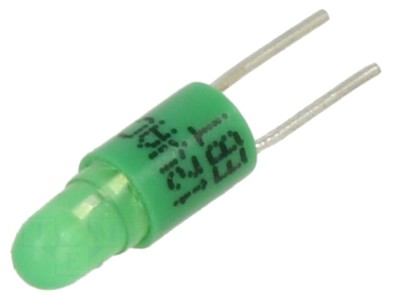 Lampă LED verde 3mm 12V foto