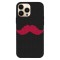 Husa compatibila cu Apple iPhone 13 model Red Mustache, Silicon, TPU, Viceversa