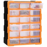 vidaXL Organizator cu 18 sertare medii, 38x16x47 cm