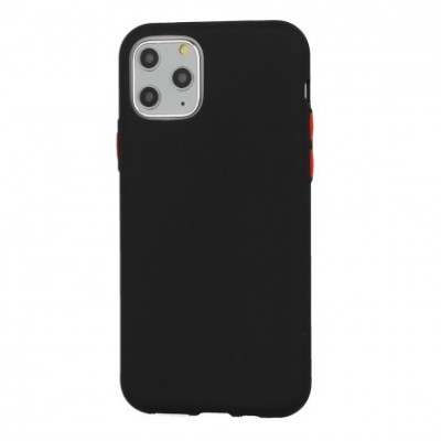 Husa Capac Silicon Matt Solid Huawei P30 Lite Negru foto