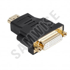 Adaptor compact HDMI tata - DVI mama foto