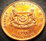 Cumpara ieftin Moneda 1 CENT - SINGAPORE, anul 1994 * cod 5186 = A.UNC, Asia