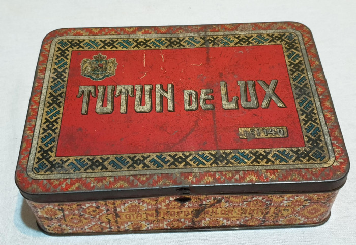 Cutie veche de colectie TUTUN de LUX - 200 grame - Lei 140 - Perioada Regala