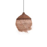 Cumpara ieftin Lustra Fiorine abaca culoare naturala 35x35x45+ cm