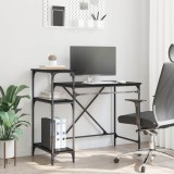 vidaXL Birou Stejar Negru 105 x 50 x 90 cm Lemn compozit 881287