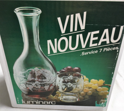 Set - Vin - Luminarc - Cristal - 6 pers - cutie originală- pahare + carafa Noi ! foto