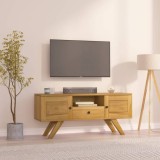 Cumpara ieftin Comodă TV, 110x30x50 cm, lemn masiv de tec