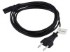 Cablu CEE 7/16 (C) mufe IEC C7 mamă PVC 3m negru, Lanberg