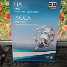 FIA FMA Management Accounting, Practice & Revision Kit ACCA, Paper F2, 2014, 122