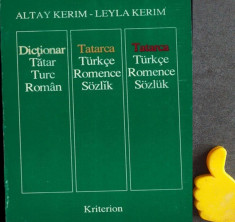 Dictionar roman turc tatar Altay Kerim Leyla Kerim foto