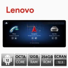 Navigatie dedicata Mercedes Clasa GLE GLS sistem NTG5, Android, Octa Core, 12+256, 12.3&quot;, Qled 2K 2400x900, Qualcomm 680 CarStore Technology