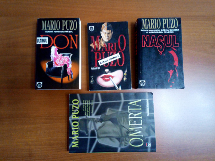 Mario Puzo - set 4 titluri (Nasul, Ultimul Don, Omerta...