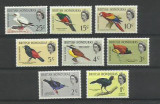 British Honduras MNH 1962 - pasari (lipsesc valorile mari), Nestampilat