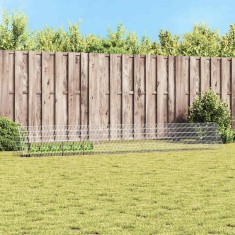 vidaXL Custodie pentru iepuri Argintiu 650 x 55 x 55 cm 42019226