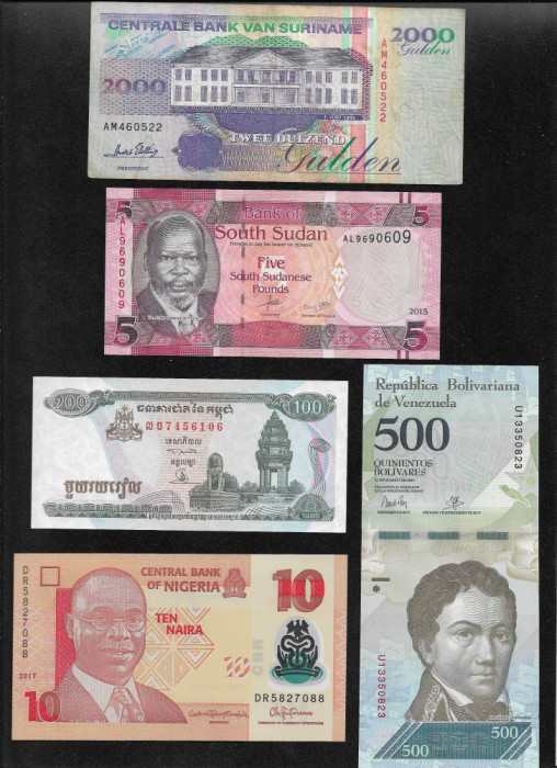 Set #93 15 bancnote de colectie (cele din imagini)