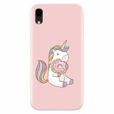 Husa silicon pentru Apple Iphone XR, Unicorn Donuts