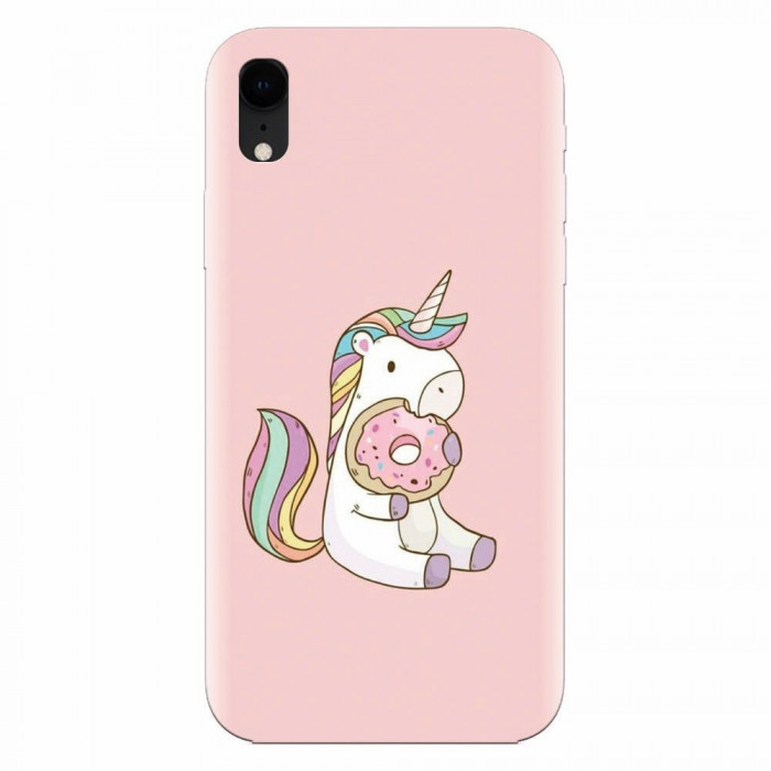 Husa silicon pentru Apple Iphone XR, Unicorn Donuts