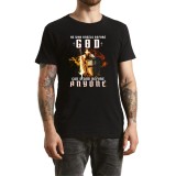 Tricou FaithWear Negru Religios cu mesaj cu credinta, barbati Warrior, marimea S