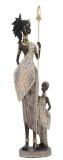 Mauro Ferretti Masai Tribal Cu Fiul cm 11,5X8,5X46 | Aosom Romania