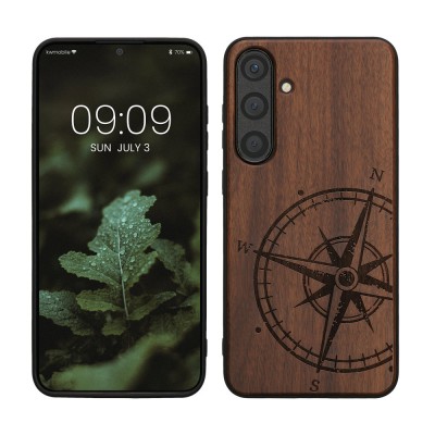 Husa Kwmobile pentru Samsung Galaxy S24 Plus, Maro, Lemn, KWM000021PI001C foto