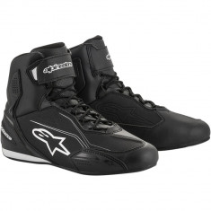 Ghete Moto Alpinestars Faster-3 Shoes, Negru/Alb, Marime 41