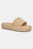 Steve Madden papuci Beachy femei, culoarea bej, cu platforma, SM11003589