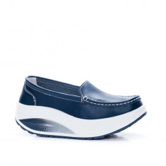 Pantofi dama Avelia sport cu talpa ortopedica,nuanta de albastru foto