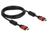 Cablu HDMI 4K UHD 2160p 2m DELOCK 84333 cu mufă dublă și HEC
