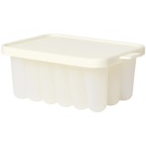 BIBS Baby Food Freezer Tray formă de silicon rezistentă la &icirc;ngheț Ivory 12 x 8,5 x 5,3 cm 150 ml