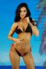 SW2326-115 Costum de baie in 2 piese model bikini cu floare rosie, S/M