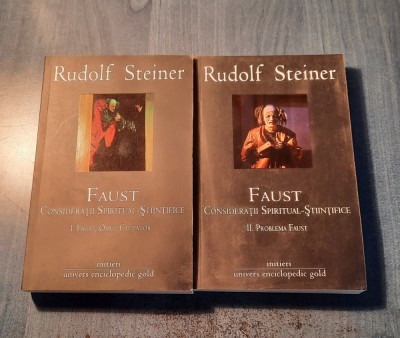 Faust consideratii spiritual stiintifice2 volume Rudolf Steiner foto