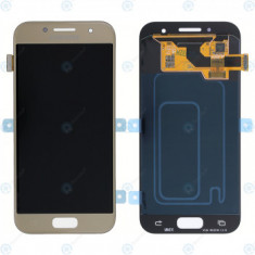 Samsung Galaxy A3 2017 (SM-A320F) Modul de afișare LCD + Digitizer auriu GH97-19753B GH97-19732B