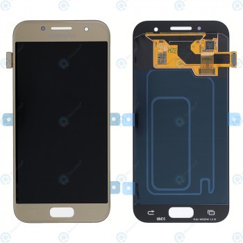 Samsung Galaxy A3 2017 (SM-A320F) Modul de afișare LCD + Digitizer auriu GH97-19753B GH97-19732B foto