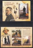 Burundi 2012 - Picturi de Gustave Caillebotte, Colita + Bloc, Cota 19.50 EURO, MNH